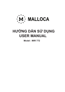 Handleiding Malloca MIR 772 Kookplaat