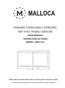 Handleiding Malloca MDC-21C Desinfectiekast