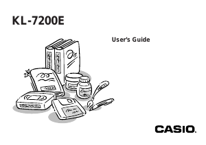 Handleiding Casio KL-7200E Labelprinter