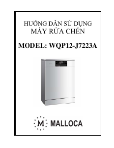 Hướng dẫn sử dụng Malloca WQP12-J7223A Máy rửa chén