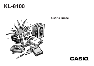 Handleiding Casio KL-8100 Labelprinter