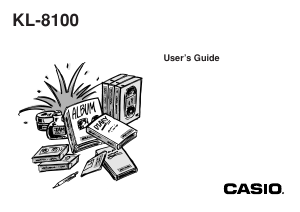 Manual Casio KL-8100 Label Printer