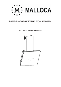 Handleiding Malloca MC 60GT-G Afzuigkap