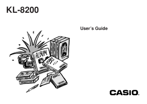 Handleiding Casio KL-8200 Labelprinter