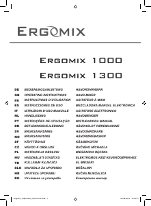 Manuale Collomix ErgoMix 1000 Miscelatore per cemento