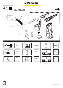 Manual de uso Kärcher WV 2 Plus N Limpiacristales