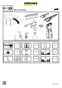 Manual de uso Kärcher WV 2 Premium Limpiacristales