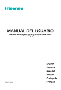 Manual de uso Hisense H39A5600 Televisor de LED