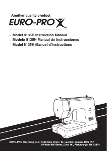 Manual de uso Euro-Pro 8135H Máquina de coser