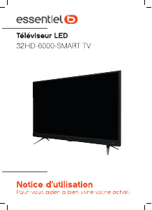 Mode d’emploi Essentiel B 32HD-A6000-Smart Téléviseur LED