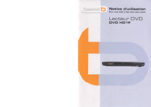 Mode d’emploi Essentiel B DVD HD1P Lecteur DVD