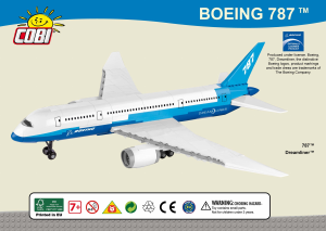 Návod Cobi set 26600/s3 Boeing 787 Dreamliner