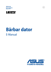 Bruksanvisning Asus GL552JX ROG Bärbar dator