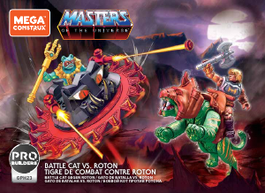 Manual de uso Mega Construx set GPH23 Masters of the Universe Gato de Batalla vs. Roton