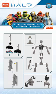 Handleiding Mega Construx set FVK24 Halo Master Chief Mark V Armor