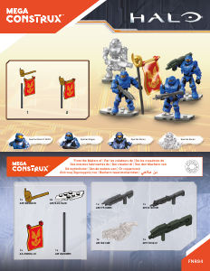 Handleiding Mega Construx set FNR84 Halo Spartan CTF Base Crashers