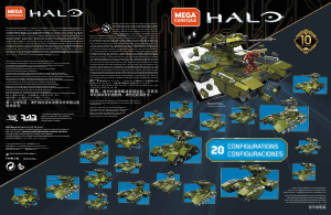 Handleiding Mega Construx set GGG61 Halo UNSC Scorpion Tank