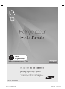 Mode d’emploi Samsung RT77KAVB Réfrigérateur combiné