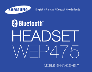 Mode d’emploi Samsung WEP475 Headset