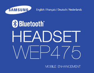 Bruksanvisning Samsung WEP475 Headset