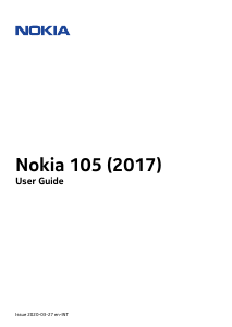 Bruksanvisning Nokia 105 (2017) Mobiltelefon
