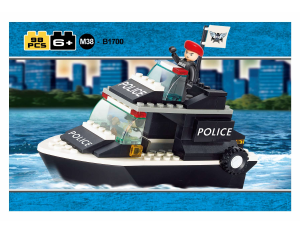 Bedienungsanleitung Sluban set M38-B1700 Police Polizeiboot