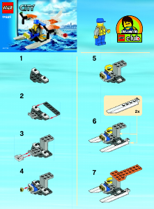 Manual Lego set 30225 City Coast guard seaplane