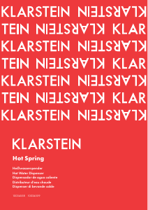 Manual de uso Klarstein 10034559 Hot Spring Dispensador de agua