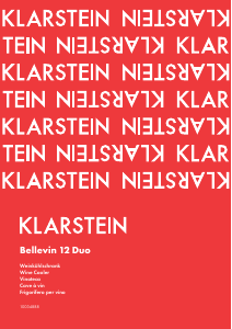 Bruksanvisning Klarstein 10034888 Bellevin 12 Duo Vinkyl