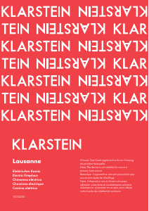 Manual de uso Klarstein 10034252 Lausanne Chimenea electrica