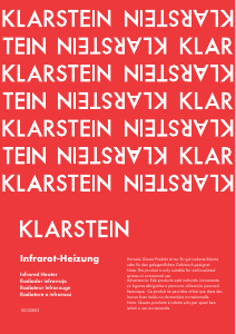 Bruksanvisning Klarstein 10032803 Värmefläkt