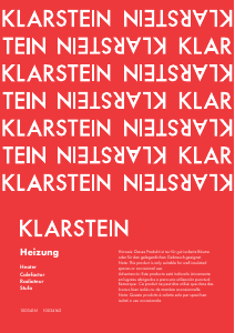 Bruksanvisning Klarstein 10034162 Värmefläkt
