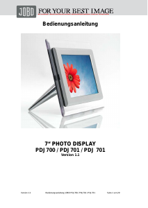 Bedienungsanleitung Jobo PDJ700 X7 Digitaler bilderrahmen