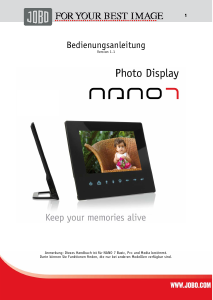 Bedienungsanleitung Jobo PDN070 Nano 7 Digitaler bilderrahmen