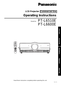 Bruksanvisning Panasonic PT-L6510E Projektor