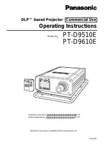 Manual Panasonic PT-D9610E Projector