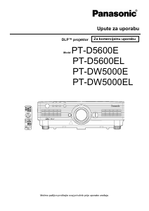 Priručnik Panasonic PT-D5600E Projektor