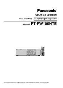 Priručnik Panasonic PT-FW100NTE Projektor