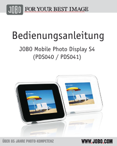 Bedienungsanleitung Jobo PDS040 S4 Digitaler bilderrahmen