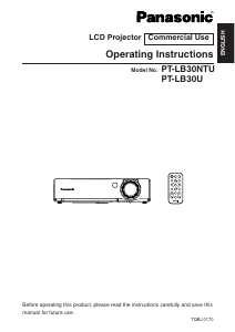 Handleiding Panasonic PT-LB30NTU Beamer