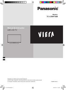 Manual Panasonic TC-L55WT50B Viera Televisor LED