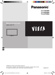 Manual Panasonic TC-L32E5BG Viera Televisor LED