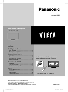 Manual Panasonic TC-L50ET60B Viera Televisor LED
