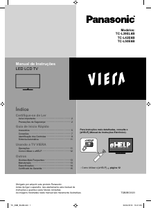 Manual Panasonic TC-L42E6B Viera Televisor LED