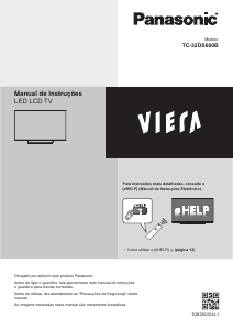 Manual Panasonic TC-32DS600B Viera Televisor LED