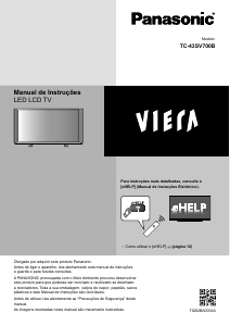 Manual Panasonic TC-43SV700B Viera Televisor LED