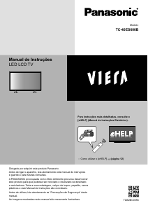 Manual Panasonic TC-40ES600B Viera Televisor LED