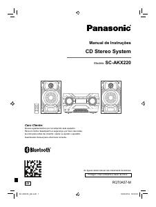 Manual Panasonic SC-AKX220LB Aparelho de som