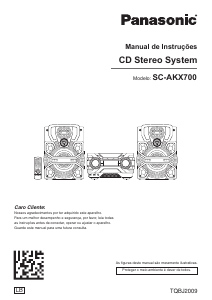 Manual Panasonic SC-AKX700LBK Aparelho de som