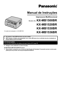 Manual Panasonic KX-MB1530BR Impressora multifunções
